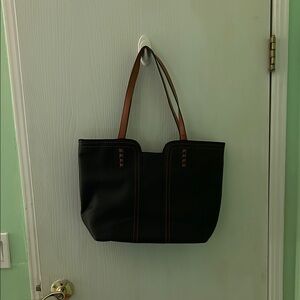 Montana West Black and Brown Tote Bag